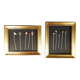 Duo of golden frames