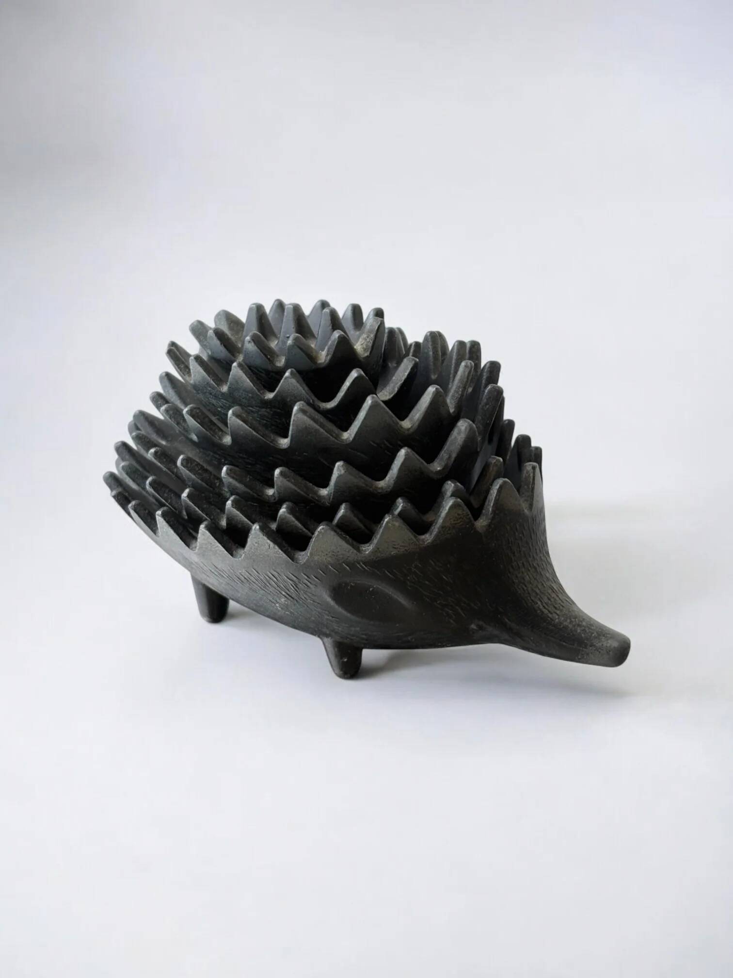 Stackable hedgehog ashtray set by Walter Bosse for Hertha Baller, Austria, midcentury