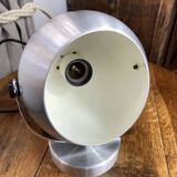 Eye Ball brushed aluminium Space Age lamp or wall light