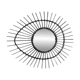 Free-form rattan mirror