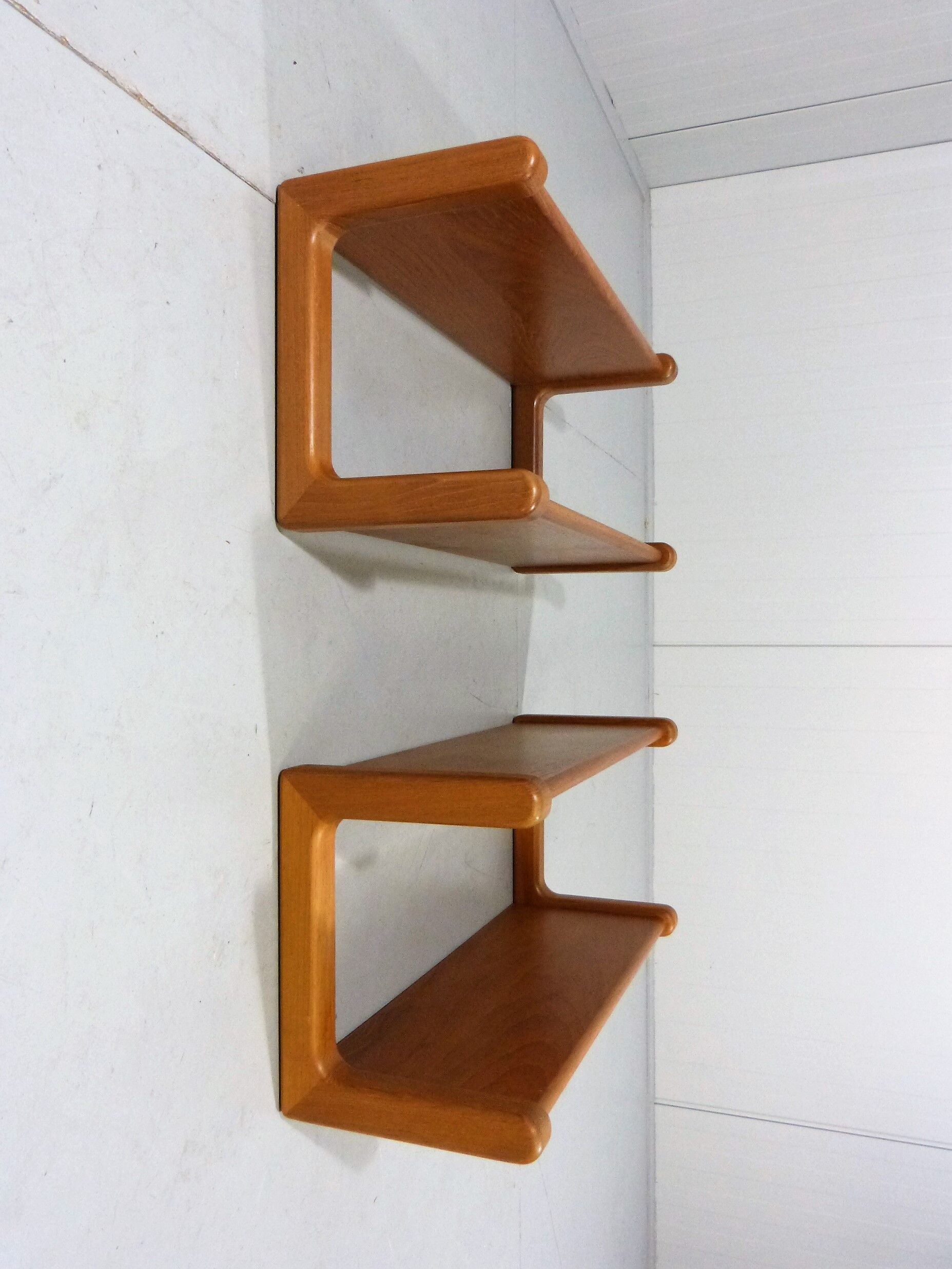 Dyrlund teak wall book shelves Denmark 1960’s