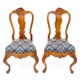 A pair of antique chairs from the late 19th century, France. After renovation.