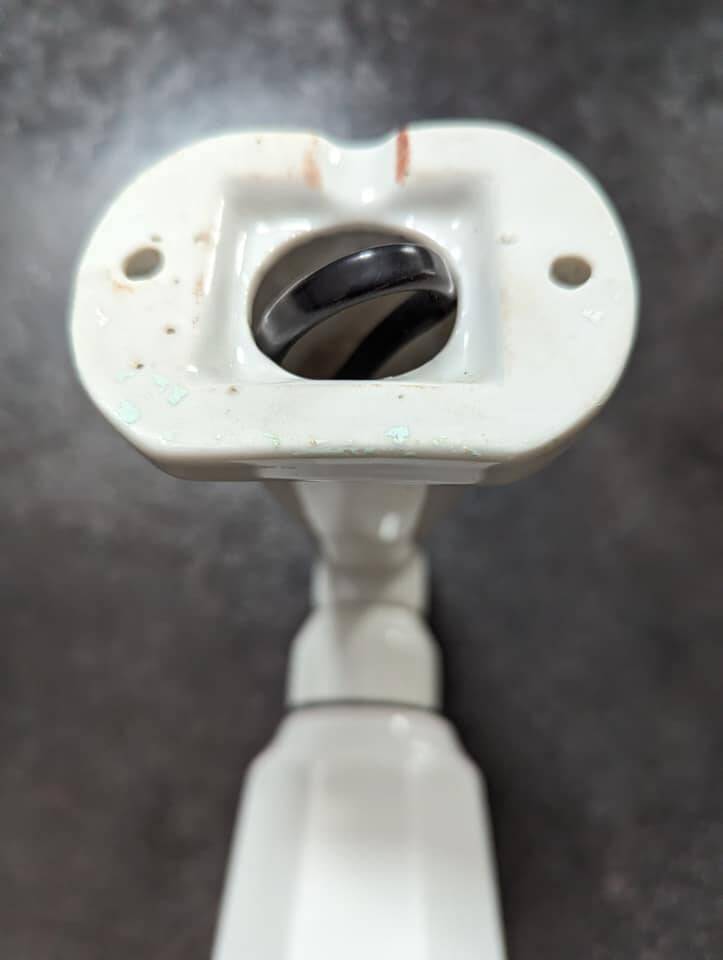 Old white porcelain wall lamp art deco bathroom 1930 opaline tulip 1930