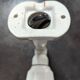 Old white porcelain wall lamp art deco bathroom 1930 opaline tulip 1930