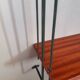 Wall shelf, khaki green and teak