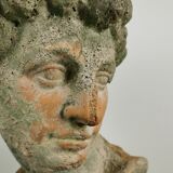 Antique 19th/20th century substantial terracotta Roman Michelangelo David Bust