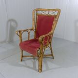 Fauteuil en rotin années 1920-1930