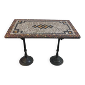 Table bistrot fonte et Terrazzo début 20ème