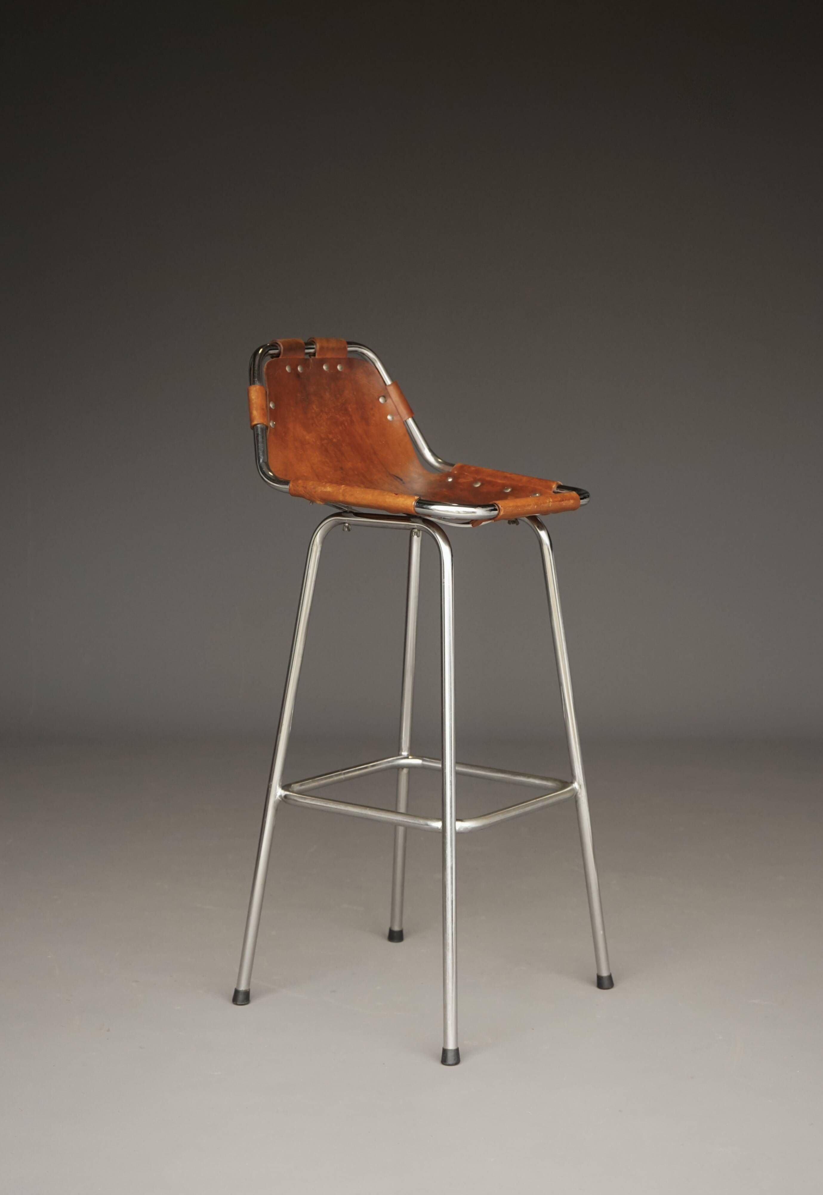 Tabourets de bar attribués à Dal Vera pour Charlotte Perriand / Les Arcs, années 1960