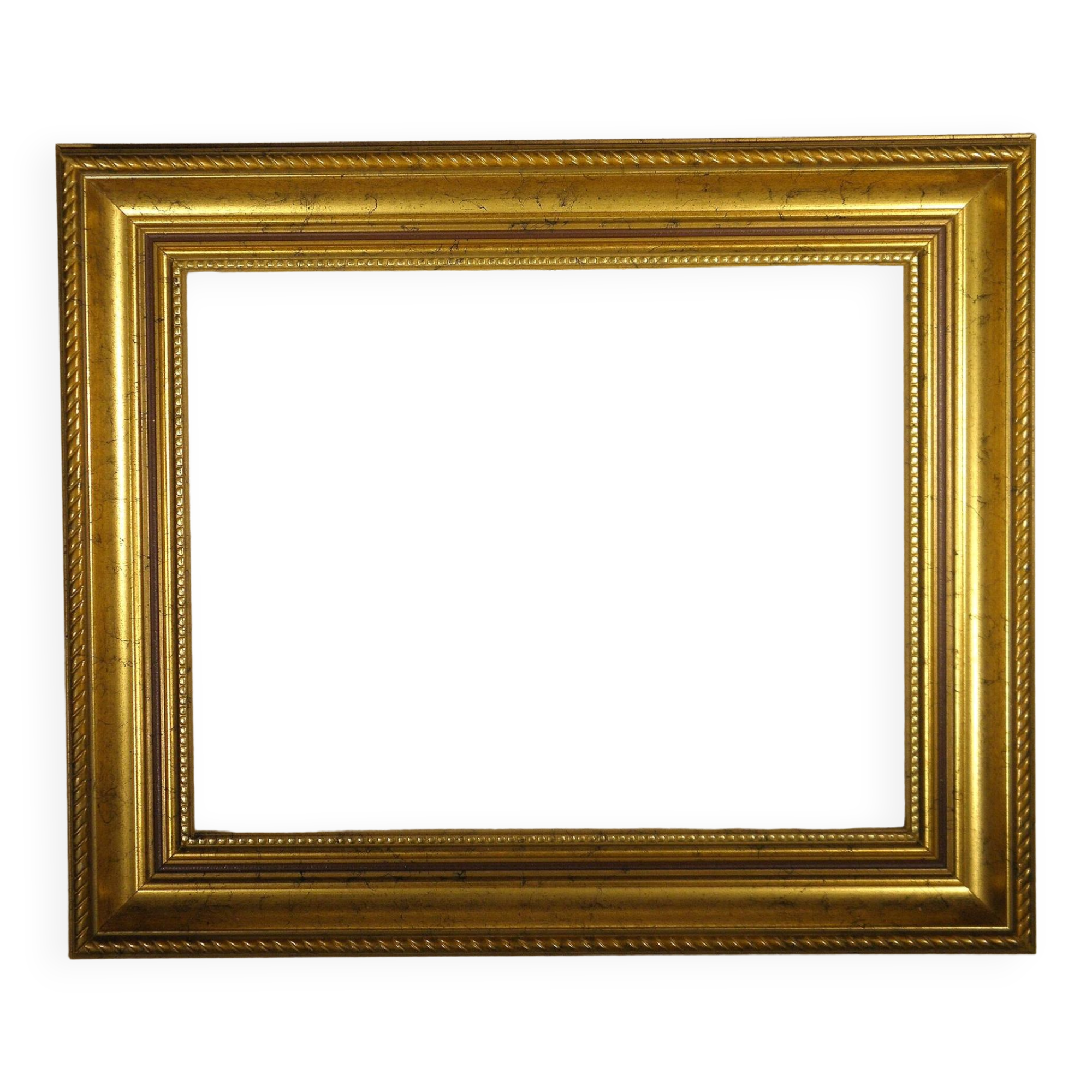 Cadre en bois doré 39 x 33