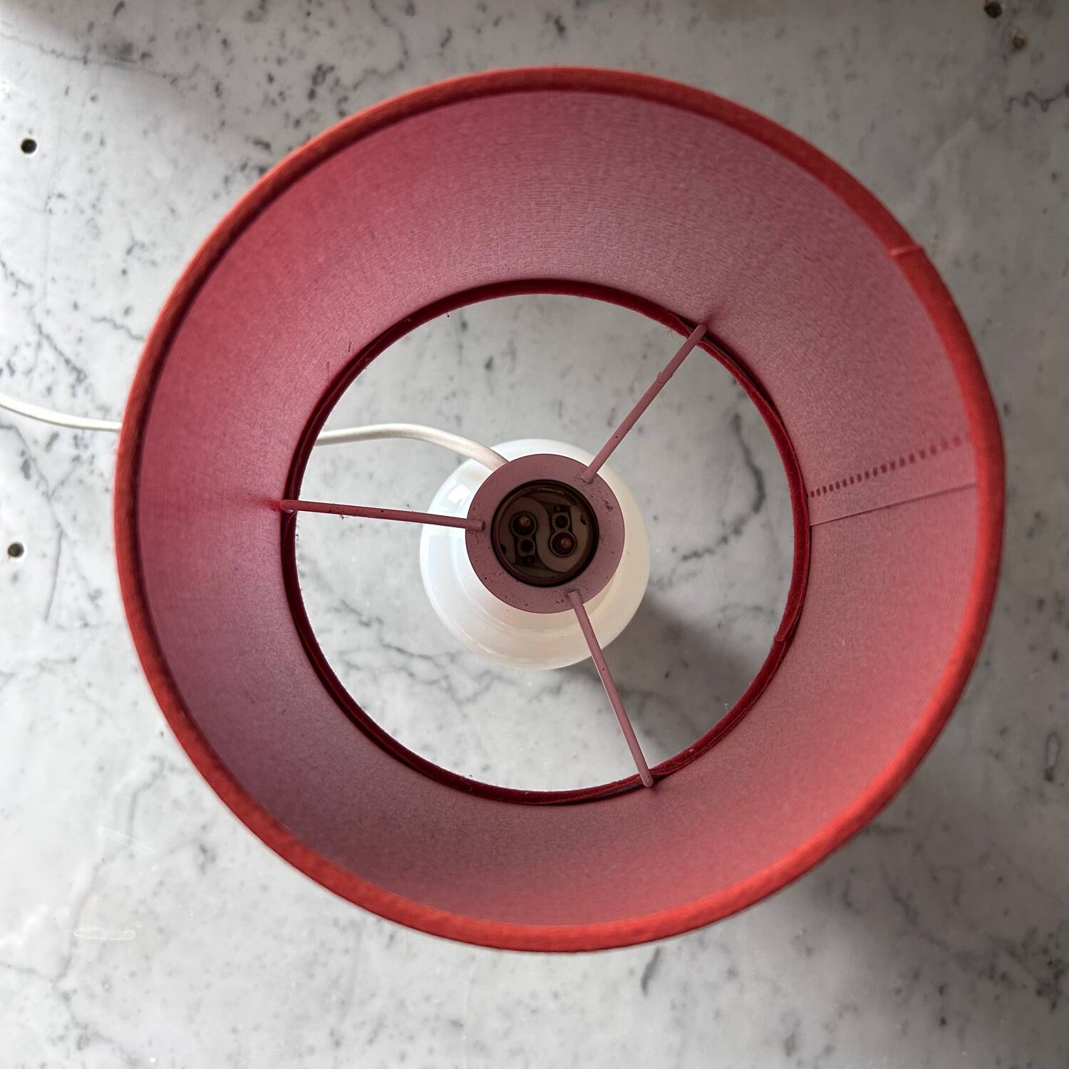 White opaline lamp