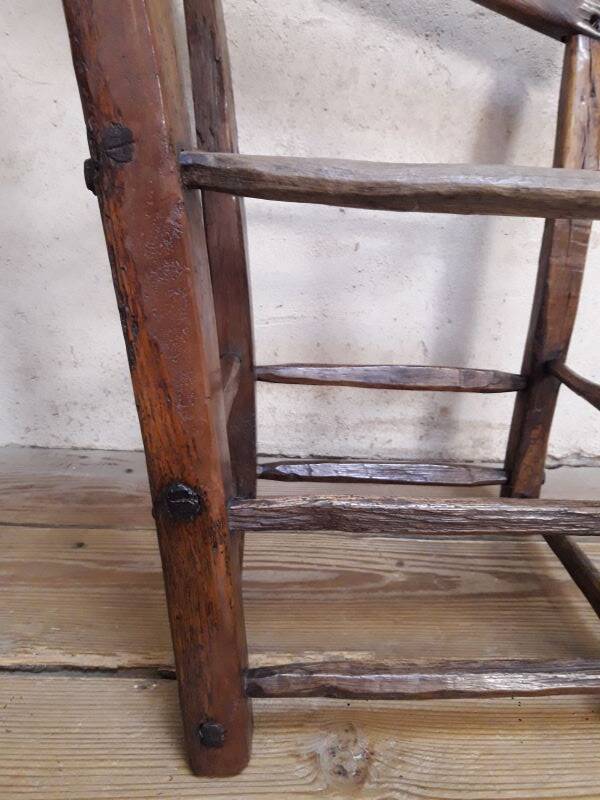 Old country folk art armchair