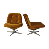 Paire de fauteuils pivotants, 1970