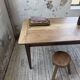 Table de ferme noyer pieds fuseaux 1950