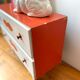 Vintage wood toy doll chest of drawers child