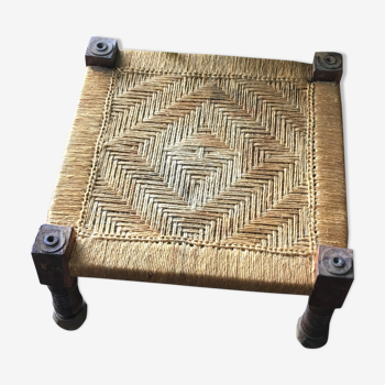 Balinese low seated furniture in solid wood and braided rope