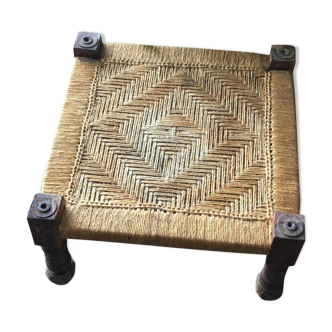 Balinese low seated furniture in solid wood and braided rope