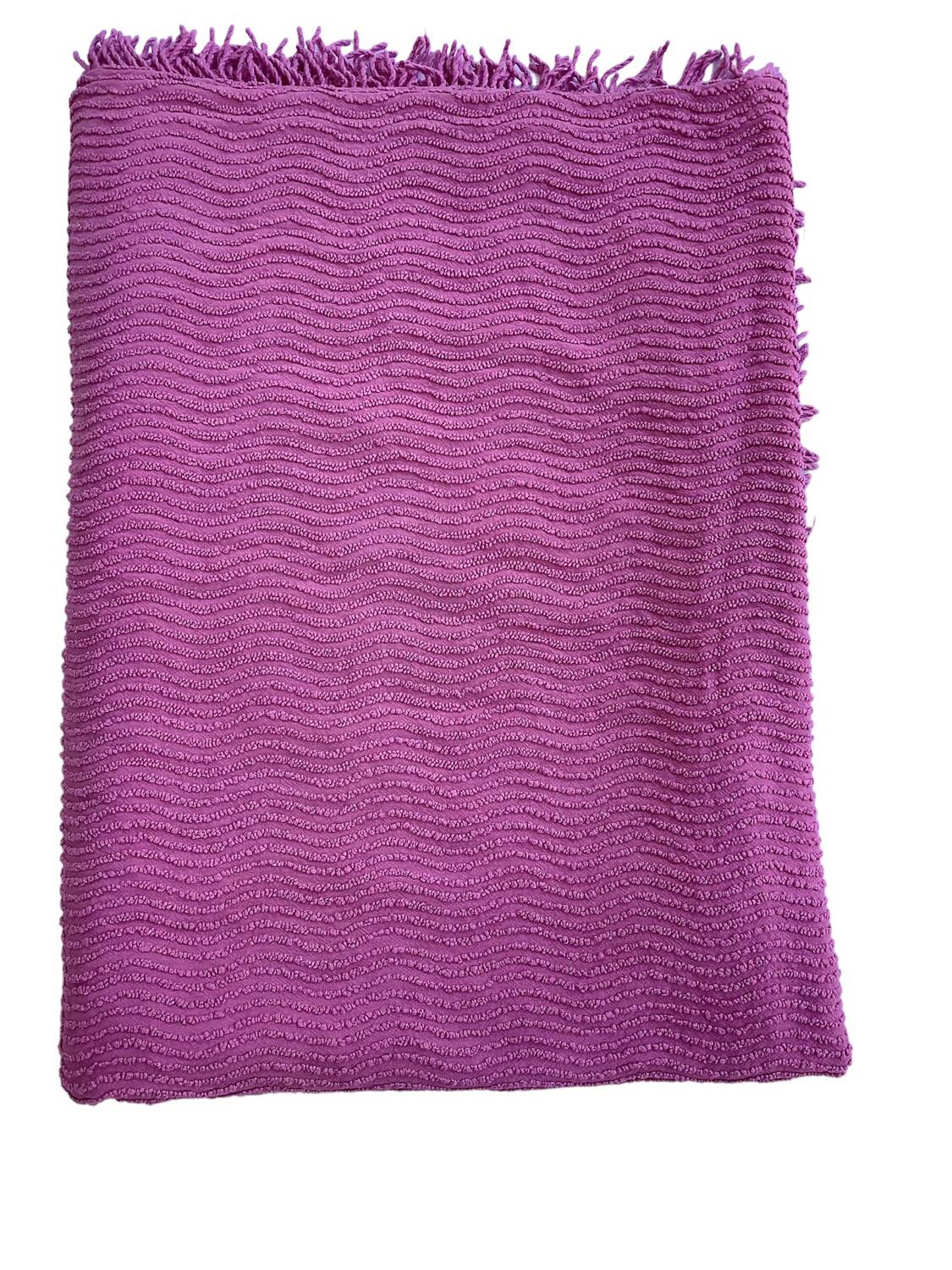 Couvre lit chenille année 70