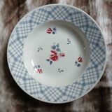 6 mismatched antique deep plates