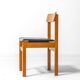 Set of 6 'Abstracta' dining chairs in beech by Jos de Mey, Belgium 1960s