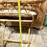 Wicker and rattan bassinet