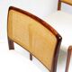 Set of 8 Danish Dining Chairs in Rosewood & Rattan attr. Niels Moller