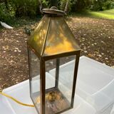 Electrified brass lantern