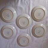 Set of 6 foie gras plates