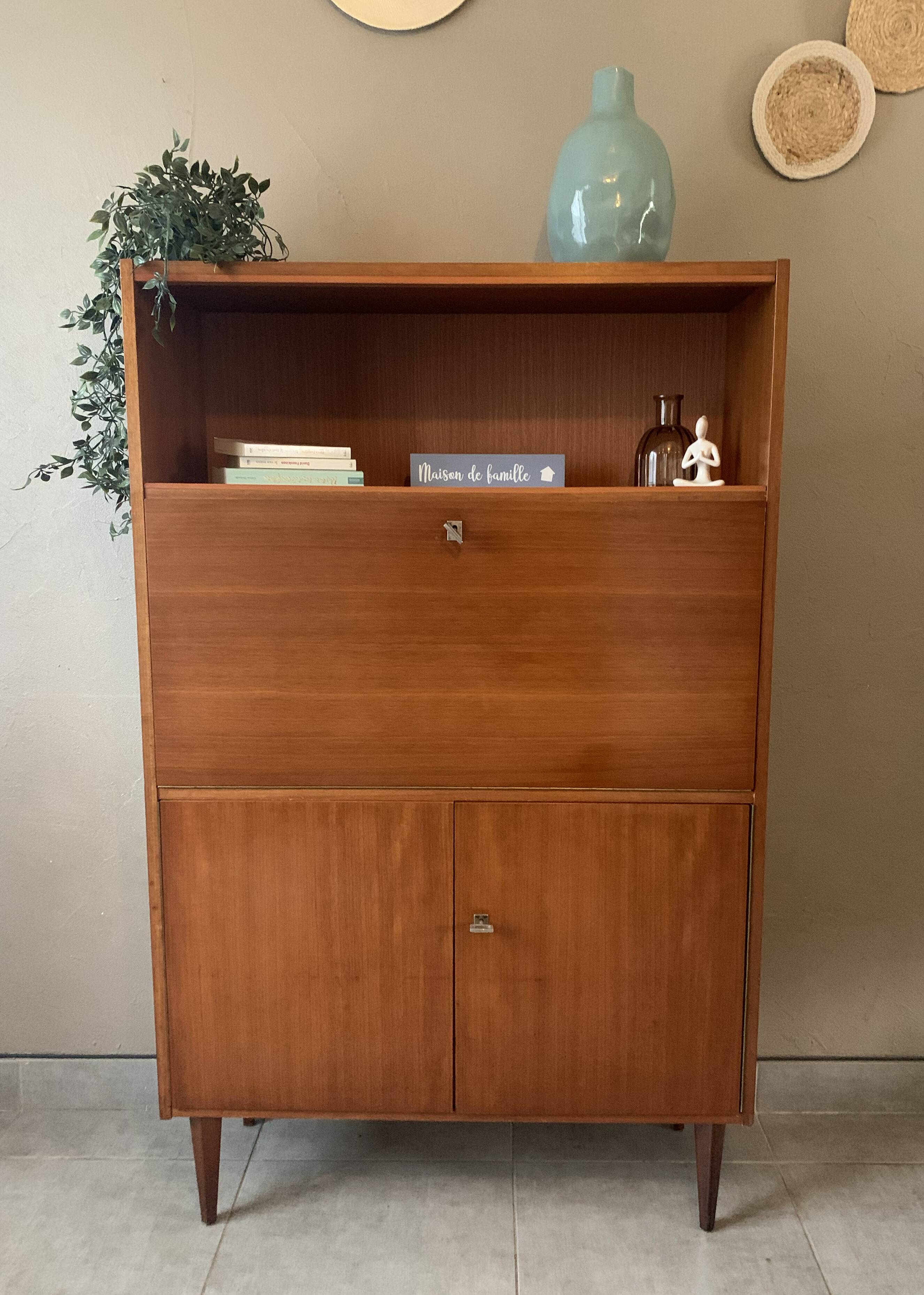 Scandinavian teak secretary, 1960s