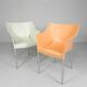 Set of 2 Dr NO chairs by Starck for Kartell, 1990s