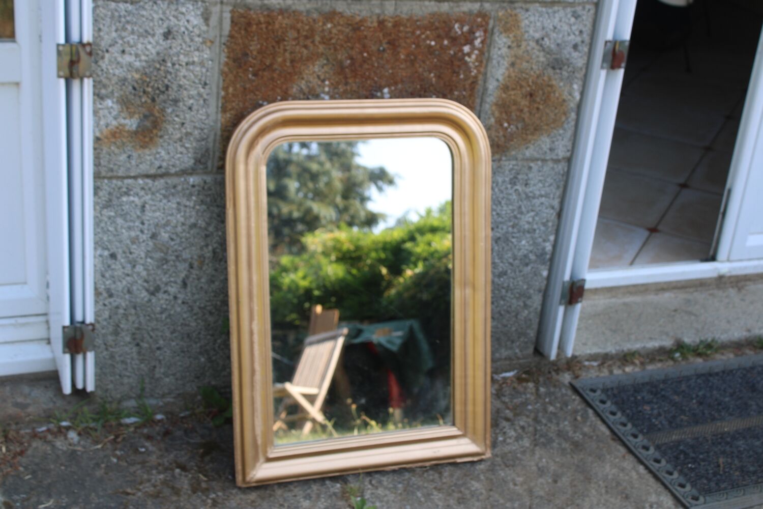 Louis Philippe gilded antique mirror