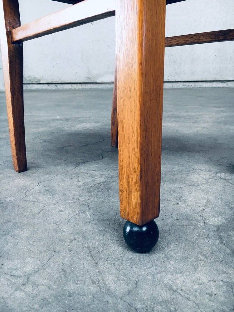 Set of Art Deco Belgian Side Chairs, 1930s