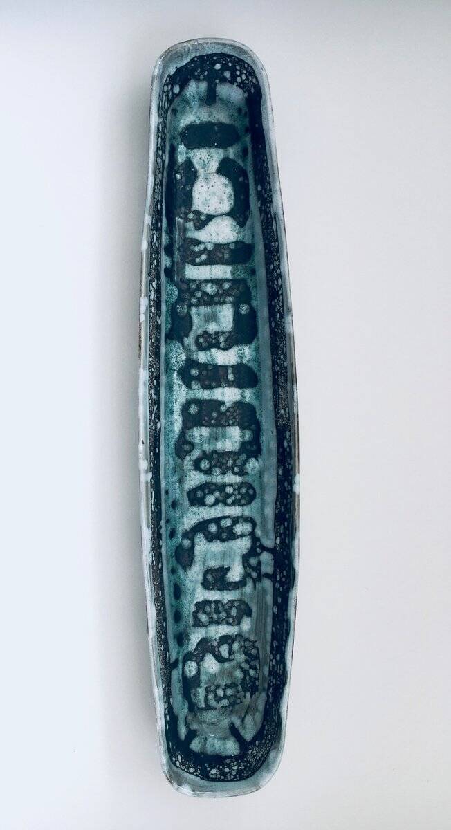 Large Vintage Abstract Bowl by David Sharp for Rye Pottery Studio, UK, 1960s