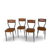 Chaises italiennes du milieu du siècle, années 1960.