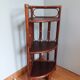 Wicker rattan corner shelf neck