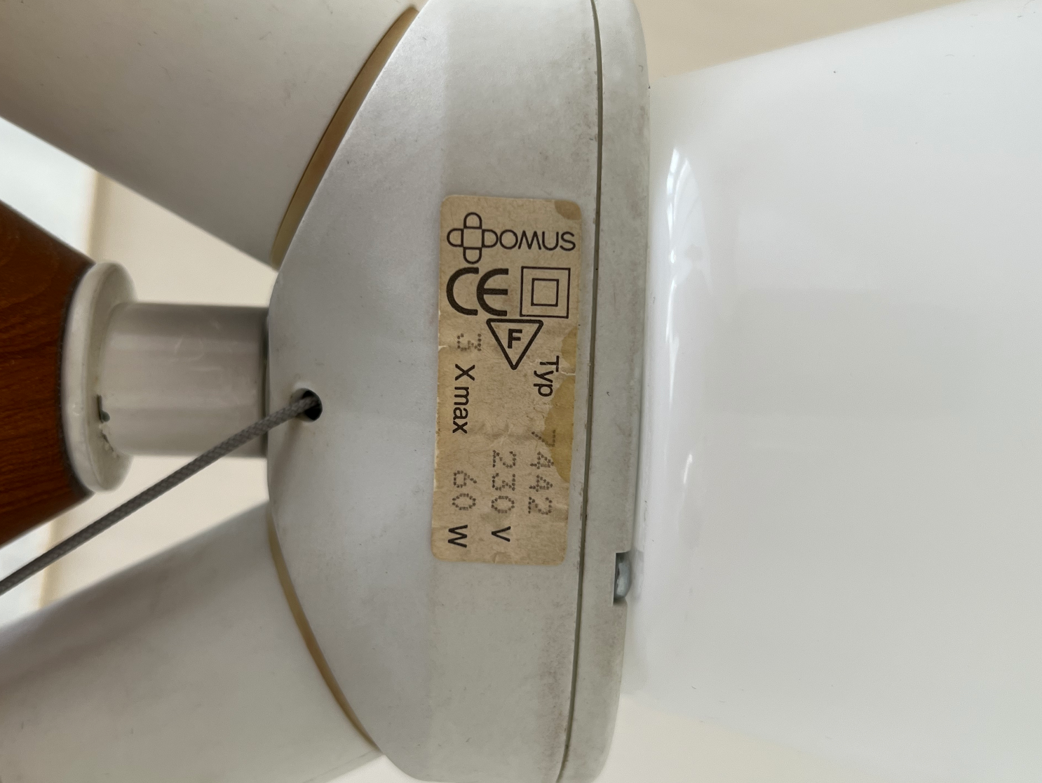 Teak lamp Domus edition 70s