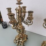 Pair of bronze candlesticks