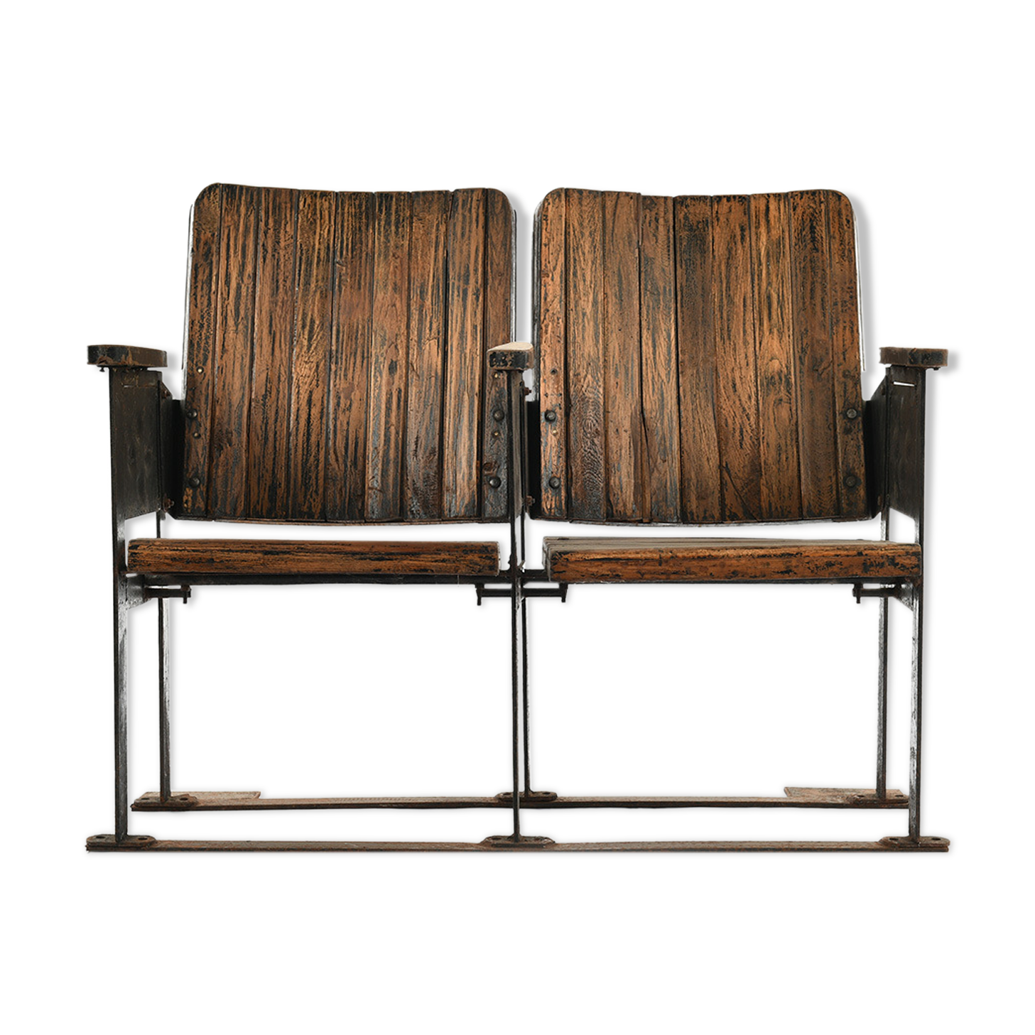 Fauteuils de cinéma en bois