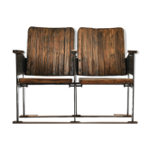 Wooden cinema chairs