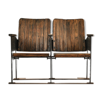 Wooden cinema chairs