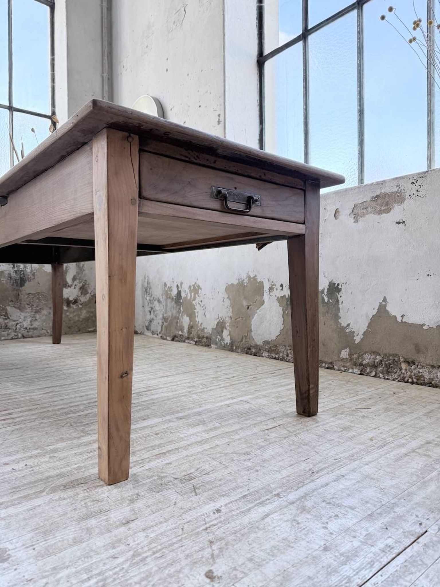 XL oak farmhouse table 1950 235cm