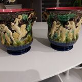Pair of Caches Pots old Slurry