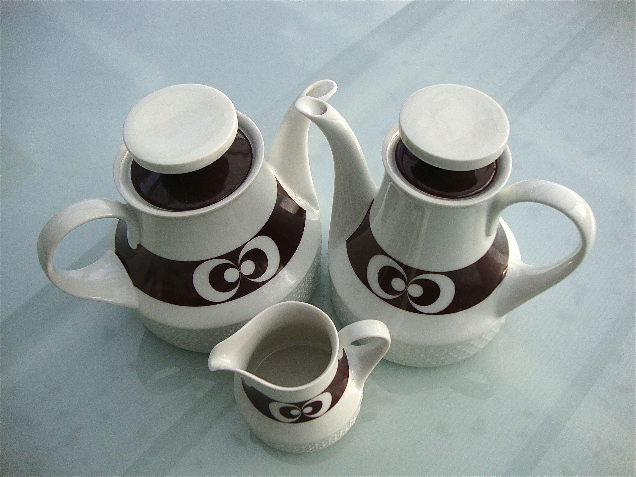 Tea and coffee service for 10 people Scherzer Bavaria 70s