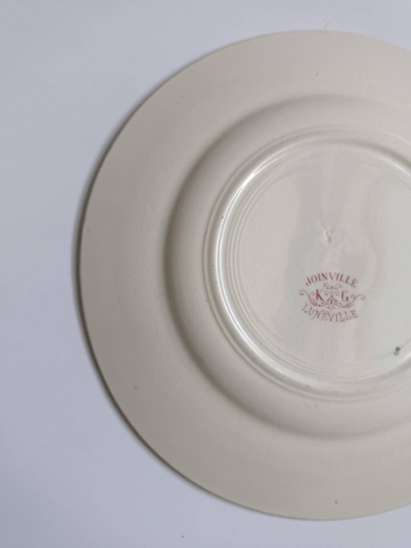 Joinville decorative plate KG Lunéville rose