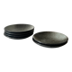 Handmade round ceramic bowls made of Japanese stoneware.
