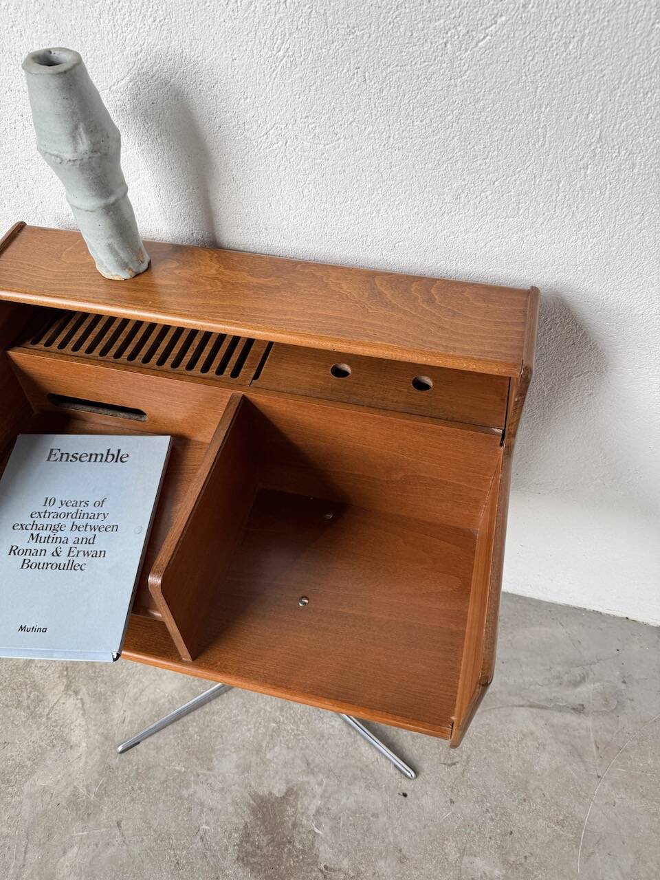 Meuble console ou petit bureau Fimsa Roma Italy teck