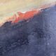 Large Acrylic Painting on Jute, 150 x 250 cm, unframed, ca 1980s