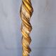 Lampadaire bois sculpté doré polychromé ep 1940
