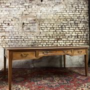 Flat desk double faces of minister mahogany style Louis XVI XIX th century