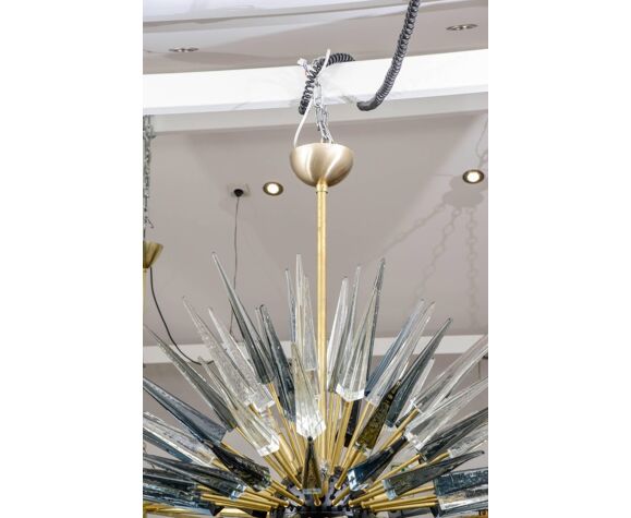 Sputnik Chandelier In Murano Glass Selency Sputnik Chandelier In Murano Glass, White Murano Glass Leaf Chandelier Chile